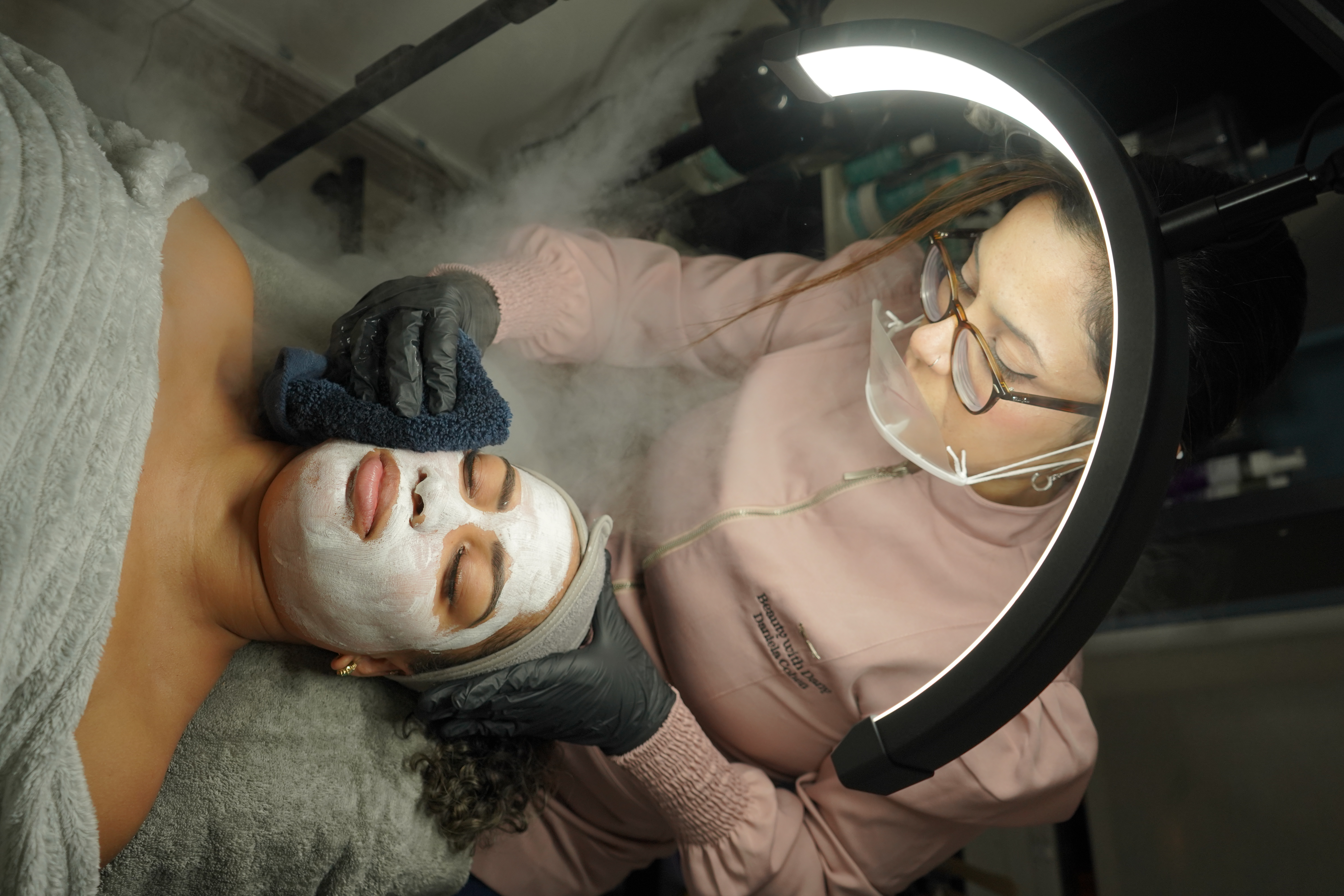 Daniela Cohen performing a facial treatment at Beauty with Dany, Dublin