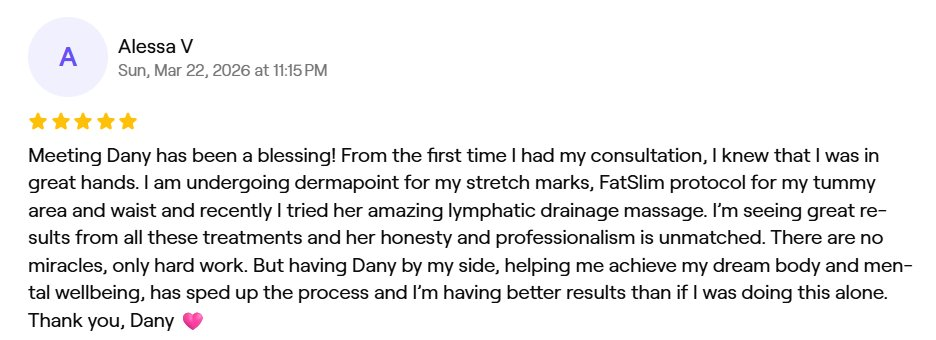 Google review from Alessa V about the Dermapoint Protocol
